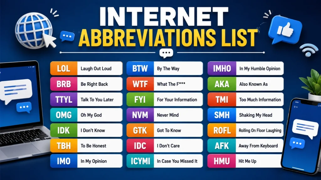 Internet Abbreviations